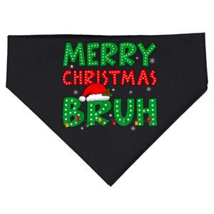 Bruh Meme Funny Saying Bro Greeting Teens Boy Christmas USA-Made Doggie Bandana