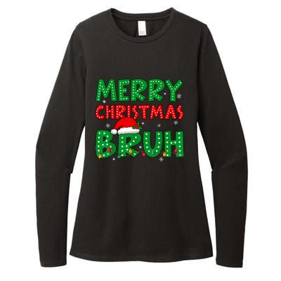 Bruh Meme Funny Saying Bro Greeting Teens Boy Christmas Womens CVC Long Sleeve Shirt