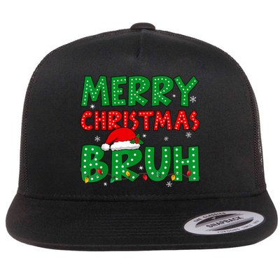 Bruh Meme Funny Saying Bro Greeting Teens Boy Christmas Flat Bill Trucker Hat