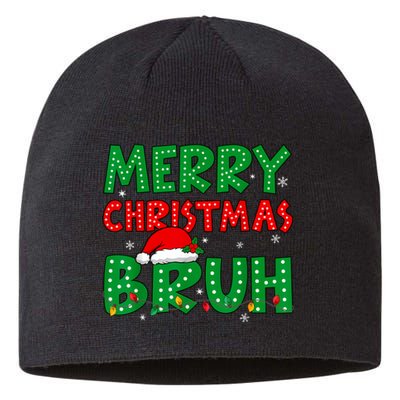 Bruh Meme Funny Saying Bro Greeting Teens Boy Christmas Sustainable Beanie