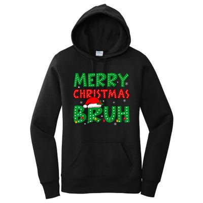 Bruh Meme Funny Saying Bro Greeting Teens Boy Christmas Women's Pullover Hoodie