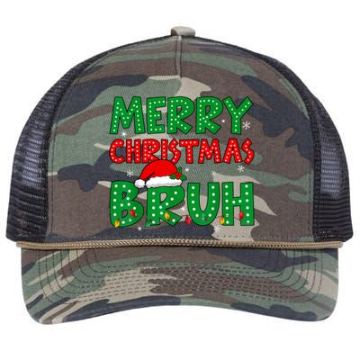 Bruh Meme Funny Saying Bro Greeting Teens Boy Christmas Retro Rope Trucker Hat Cap