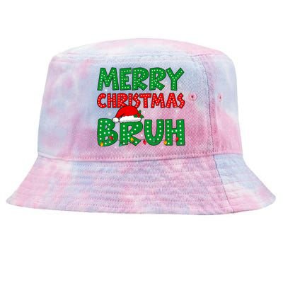 Bruh Meme Funny Saying Bro Greeting Teens Boy Christmas Tie-Dyed Bucket Hat