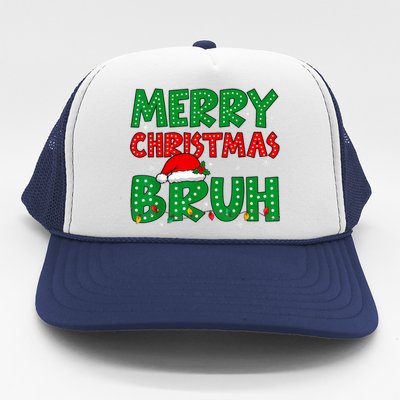 Bruh Meme Funny Saying Bro Greeting Teens Boy Christmas Trucker Hat