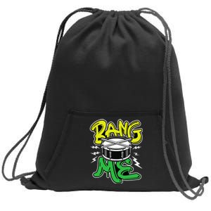 Bang Me Funny Percussionist Drums Musician Snare Drummer Sweatshirt Cinch Pack Bag