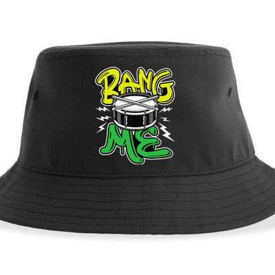 Bang Me Funny Percussionist Drums Musician Snare Drummer Sustainable Bucket Hat