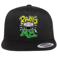 Bang Me Funny Percussionist Drums Musician Snare Drummer Flat Bill Trucker Hat