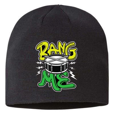 Bang Me Funny Percussionist Drums Musician Snare Drummer Sustainable Beanie