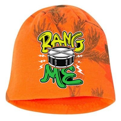 Bang Me Funny Percussionist Drums Musician Snare Drummer Kati - Camo Knit Beanie