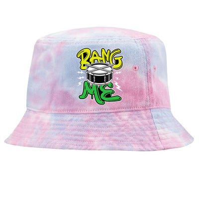 Bang Me Funny Percussionist Drums Musician Snare Drummer Tie-Dyed Bucket Hat