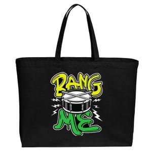 Bang Me Funny Percussionist Drums Musician Snare Drummer Cotton Canvas Jumbo Tote