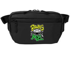 Bang Me Funny Percussionist Drums Musician Snare Drummer Crossbody Pack