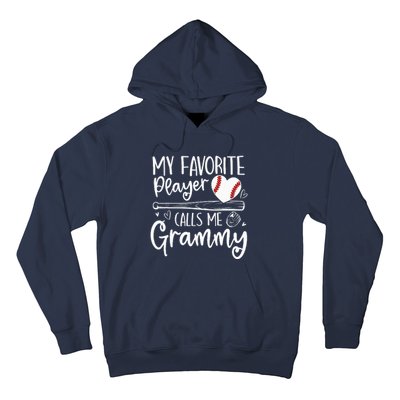 Baseball My Favorite Player Calls Me Grammy Heart Mother Hoodie