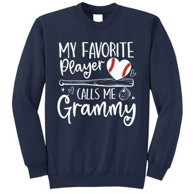 Baseball My Favorite Player Calls Me Grammy Heart Mother Sweatshirt