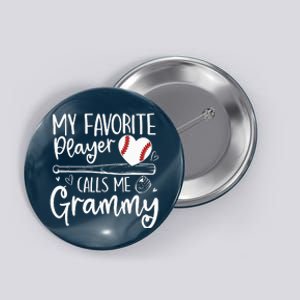 Baseball My Favorite Player Calls Me Grammy Heart Mother Button