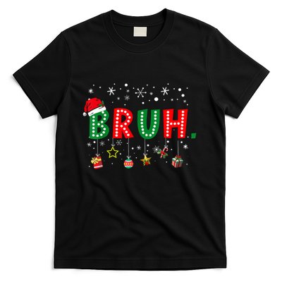 Bruh Meme Funny Christmas Saying Bro Greeting Teens Boy T-Shirt