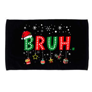 Bruh Meme Funny Christmas Saying Bro Greeting Teens Boy Microfiber Hand Towel