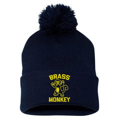 Brass Monkey Funky Monkey Pom Pom 12in Knit Beanie