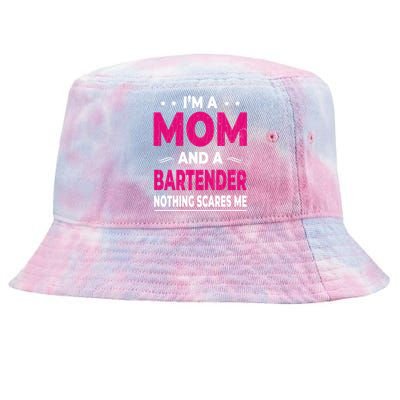 Bartender Mom Funny Bartending Bar Drinks  Tie-Dyed Bucket Hat