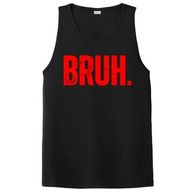 Bruh Meme Funny Saying Brother Greeting Teens Funny Gift PosiCharge Competitor Tank