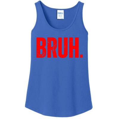 Bruh Meme Funny Saying Brother Greeting Teens Funny Gift Ladies Essential Tank