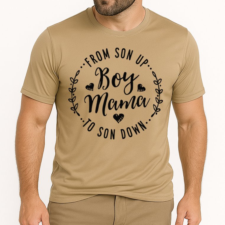 Boy Mama From Son Up To Sun Down MotherS Day Funny Mom Cooling Performance Crew T-Shirt
