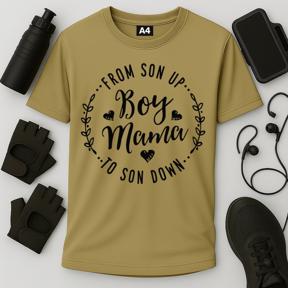 Boy Mama From Son Up To Sun Down MotherS Day Funny Mom Cooling Performance Crew T-Shirt