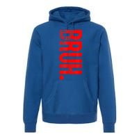 Bruh Meme Funny Saying Brother Greeting Teens Gift Premium Hoodie