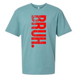 Bruh Meme Funny Saying Brother Greeting Teens Gift Sueded Cloud Jersey T-Shirt