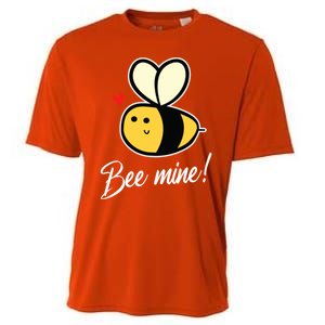 Bee Mine For Couples Heart Lovee Valentines Day Gift Cooling Performance Crew T-Shirt