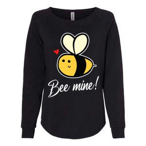 Bee Mine For Couples Heart Lovee Valentines Day Gift Womens California Wash Sweatshirt