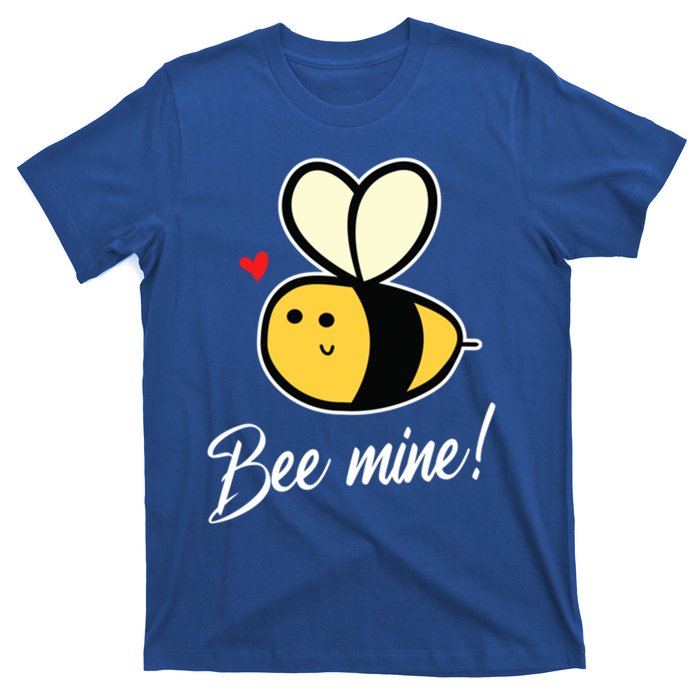 Bee Mine For Couples Heart Lovee Valentines Day Gift T-Shirt