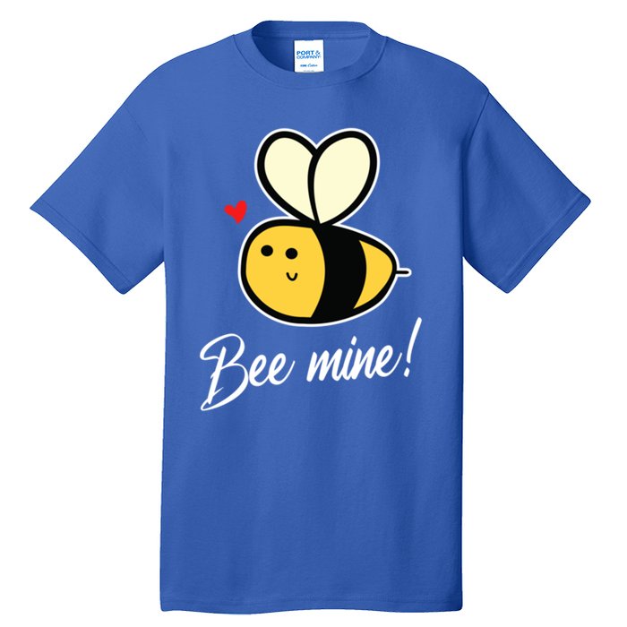 Bee Mine For Couples Heart Lovee Valentines Day Gift Tall T-Shirt