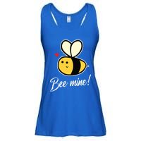 Bee Mine For Couples Heart Lovee Valentines Day Gift Ladies Essential Flowy Tank