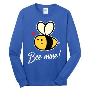 Bee Mine For Couples Heart Lovee Valentines Day Gift Tall Long Sleeve T-Shirt