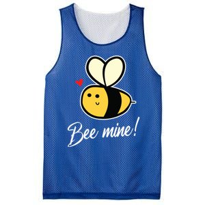 Bee Mine For Couples Heart Lovee Valentines Day Gift Mesh Reversible Basketball Jersey Tank