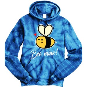 Bee Mine For Couples Heart Lovee Valentines Day Gift Tie Dye Hoodie