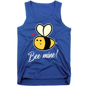 Bee Mine For Couples Heart Lovee Valentines Day Gift Tank Top