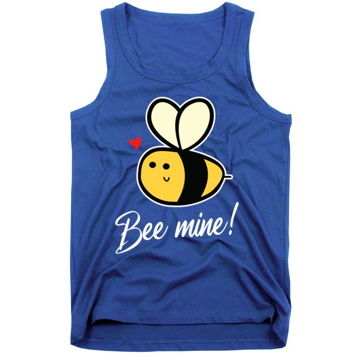 Bee Mine For Couples Heart Lovee Valentines Day Gift Tank Top