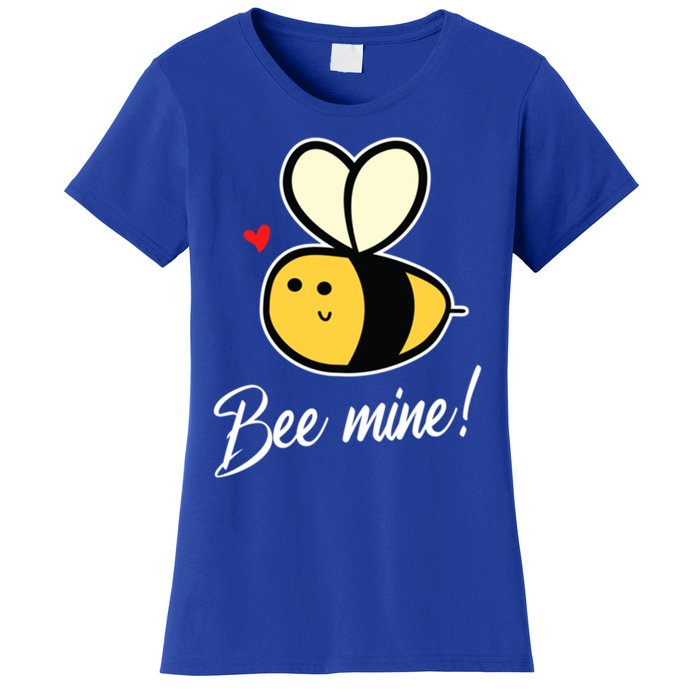 Bee Mine For Couples Heart Lovee Valentines Day Gift Women's T-Shirt