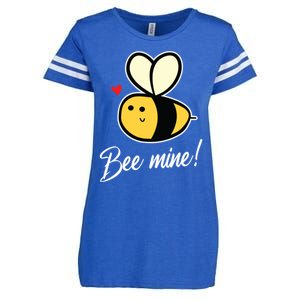 Bee Mine For Couples Heart Lovee Valentines Day Gift Enza Ladies Jersey Football T-Shirt