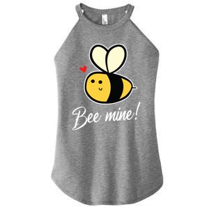 Bee Mine For Couples Heart Lovee Valentines Day Gift Women's Perfect Tri Rocker Tank