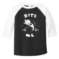 Bite Me Fishing Hook Fisherman Fishing Lovers Fans Legends Toddler Fine Jersey T-Shirt