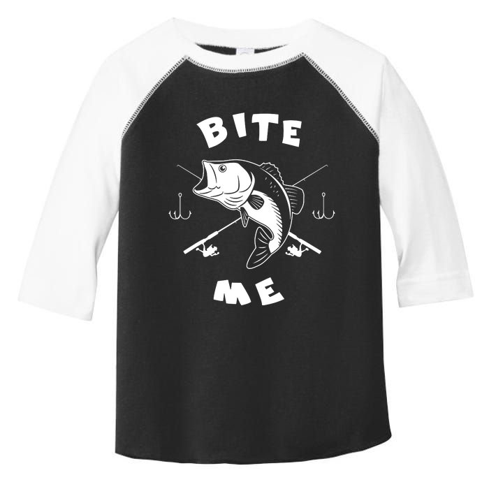 Bite Me Fishing Hook Fisherman Fishing Lovers Fans Legends Toddler Fine Jersey T-Shirt