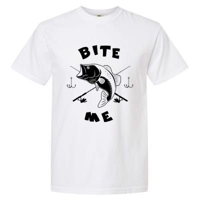 Bite Me Fishing Hook Fisherman Fishing Lovers Fans Legends Garment-Dyed Heavyweight T-Shirt