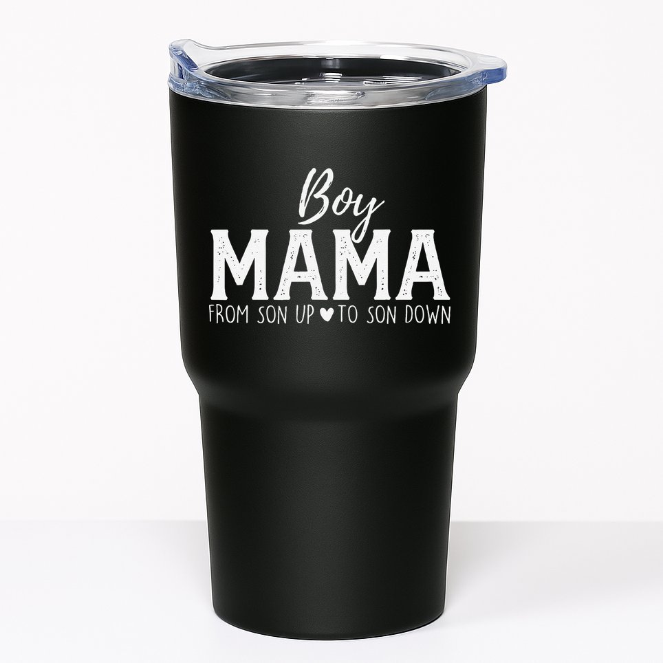 Boy Mama From Son Upto Son Down Funny MotherS Day Fun Mom Tumbler