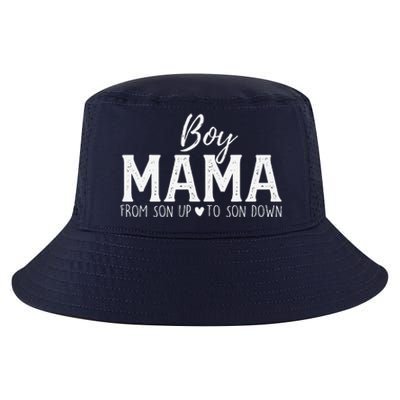 Boy Mama From Son Upto Son Down Funny MotherS Day Fun Mom Cool Comfort Performance Bucket Hat