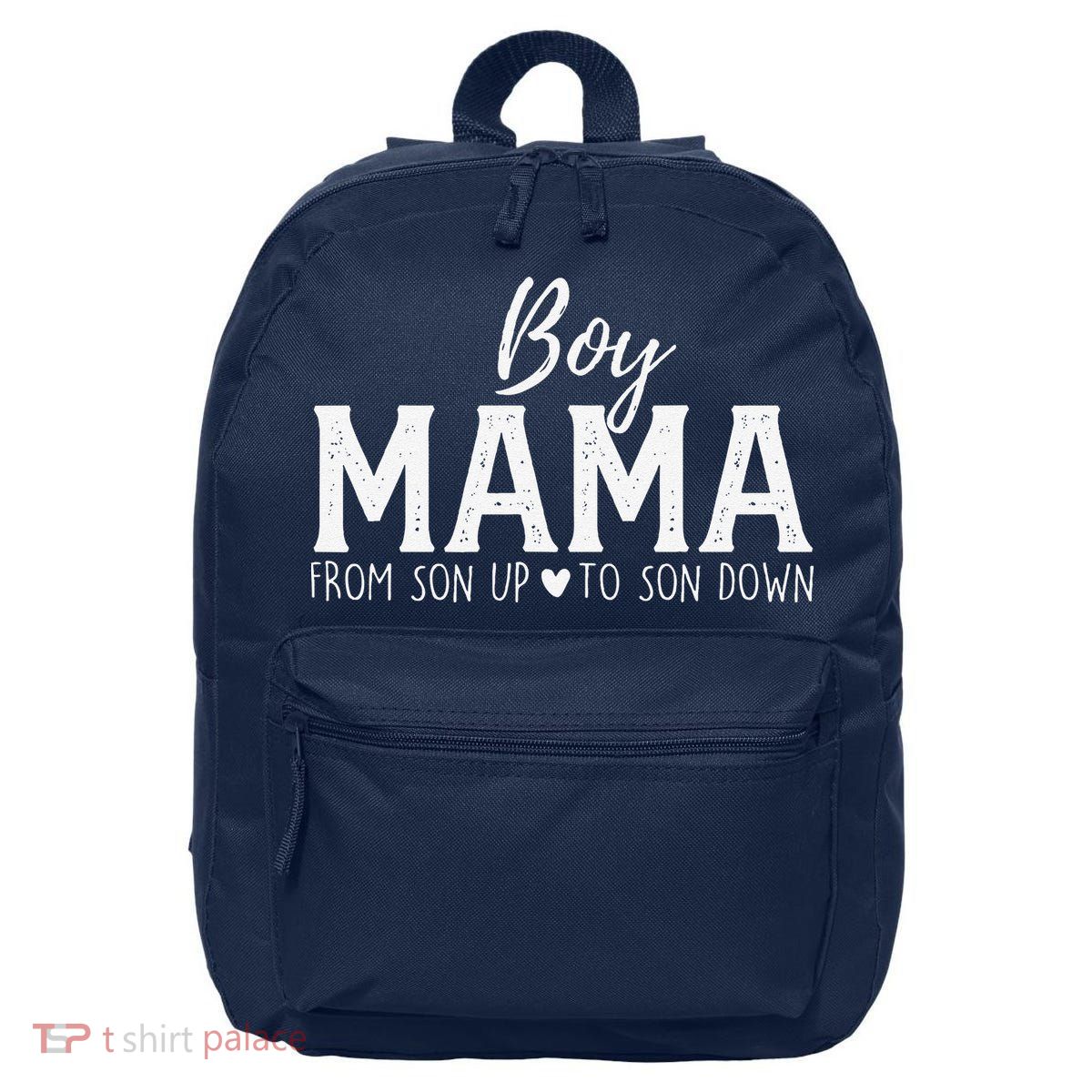 Boy Mama From Son Upto Son Down Funny MotherS Day Fun Mom 16 in Basic Backpack