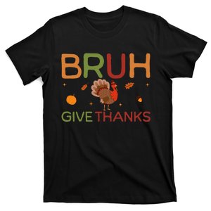 Bruh Meme Funny Thanksgiving Turkey T-Shirt