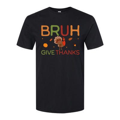 Bruh Meme Funny Thanksgiving Turkey Softstyle® CVC T-Shirt